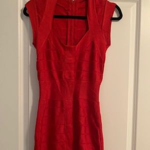 BCBG Red Bandage Cocktail Dress